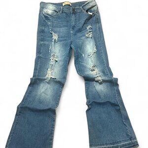 Women's Blue and Navy Jeans